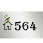 Colored House Name Plate with Image
