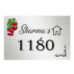 House Name Plate Colored