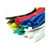 a close-up of several different colored wires